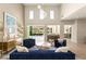 Elegant living room with an open floorplan, plush seating, and stunning backyard views at 2623 Turtle Head Peak Dr, Las Vegas, NV 89135