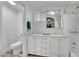 Bathroom featuring double sinks, a marble countertop, and a shower-tub combo with great light at 3305 Palomar St, North Las Vegas, NV 89030