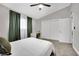 Bright bedroom featuring a work space, large closet and neutral tones at 3305 Palomar St, North Las Vegas, NV 89030