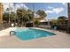 Community pool featuring lounge chairs and mature trees creating a private oasis at 3440 Pino Cir, Las Vegas, NV 89121