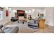 Inviting living room featuring plush seating and contemporary decor at 6435 Parrot Ridge Ct, Las Vegas, NV 89139