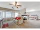 Spacious main bedroom featuring a fireplace and seating area at 6491 Bright Nimbus Ave, Las Vegas, NV 89139