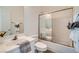 Bathroom with shower over tub, and neutral decor at 800 Fetter Ct, Henderson, NV 89052
