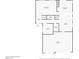 Layout of the first floor with living room, Gathering room, kitchen, office, garage and bathroom dimensions at 800 Fetter Ct, Henderson, NV 89052