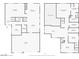 Detailed floor plan showcasing the layout of the home including living spaces and bedroom locations at 800 Fetter Ct, Henderson, NV 89052