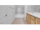 Bright bathroom featuring a vanity and shower with glass door at 8805 Jeffreys St # 2082, Las Vegas, NV 89123