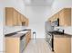 A functional kitchen featuring ample cabinet and counter space, perfect for cooking at 8805 Jeffreys St # 2082, Las Vegas, NV 89123
