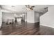 Open concept living space with a kitchen, dining room, and living room at 10805 Knickerbocker Ave, Las Vegas, NV 89166