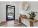 Bright foyer featuring stylish decor and a view of the outdoors, creating a welcoming atmosphere at 11181 Luna Blanca Dr, Las Vegas, NV 89138
