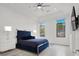Bright main bedroom features high ceilings, modern recessed lighting, and great natural light at 20 Pebble Hills Ct, Las Vegas, NV 89141