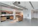 Contemporary kitchen features stainless steel appliances, a central island, and open design at 200 Hoover Ave # 1507, Las Vegas, NV 89101