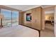 Bright bedroom with a view and custom built-ins with television at 2000 N Fashion Show Dr # 3921, Las Vegas, NV 89109