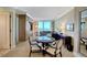 Bright living area with city views, dining table, and sophisticated decor at 2000 N Fashion Show Dr # 3921, Las Vegas, NV 89109