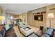 Cozy living room with a TV built in and a dining table area with comfortable seating at 2000 N Fashion Show Dr # 3921, Las Vegas, NV 89109