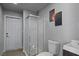 A conveniently located bathroom with a stand-up shower at 2590 Luke St, Pahrump, NV 89060