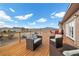 A deck features comfortable outdoor seating and scenic views of the landscape at 2590 Luke St, Pahrump, NV 89060