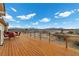 A deck features scenic mountain views and an outdoor dining area with chairs and tables at 2590 Luke St, Pahrump, NV 89060