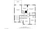Detailed floor plan showcasing the layout of a two-story home with dimensions and room names at 340 Largo Vista Ct, North Las Vegas, NV 89084