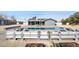 Backyard pool area with comfortable seating and ample space for entertaining at 3675 W Maule Ave, Las Vegas, NV 89118