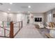 Open loft area featuring comfortable seating, a mounted TV, and modern decor at 3929 Reyes Ave, Las Vegas, NV 89141