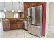 Contemporary kitchen featuring stainless steel appliances and granite countertops at 4208 Lower Saxon Ave, North Las Vegas, NV 89085