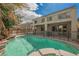 Backyard pool and spa with patio, great for entertaining or relaxing at 4208 Lower Saxon Ave, North Las Vegas, NV 89085
