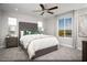 Comfortable bedroom with large window and plush carpeting at 470 Ylang Pl # Lot 9, Henderson, NV 89015