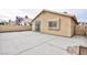 Spacious backyard patio with concrete and block wall for privacy at 5166 Silverheart Ave, Las Vegas, NV 89142