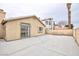 Spacious backyard patio with concrete and block wall for privacy at 5166 Silverheart Ave, Las Vegas, NV 89142