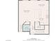 Detailed floor plan showcasing layout of the ground floor with kitchen and living room at 5236 Sunstone Mesa Dr, Las Vegas, NV 89166