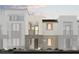 Contemporary multi-story home showing a modern exterior elevation in a residential neighborhood at 5757 Crenellated St # Lot 61, Las Vegas, NV 89148