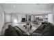 Spacious living room featuring neutral walls, plush sofa, and seamless flow into the kitchen at 5846 Slate Rock Ct, Las Vegas, NV 89149