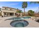 Relaxing backyard oasis with a sparkling pool and hot tub, perfect for entertaining or unwinding at 9475 Castillana Ct, Las Vegas, NV 89147