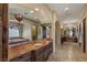 Open-concept bathroom with dual sinks and vanity space at 2540 Red Arrow Dr, Las Vegas, NV 89135