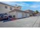 Exterior of townhome with a garage on a sunny day at 3604 Lisandro St # 204, Las Vegas, NV 89108