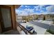 Balcony view overlooking a well-maintained neighborhood highlighting the home's peaceful and scenic location at 3634 Surfboard Ct, Las Vegas, NV 89147