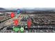 Marked aerial view near the I-15 freeway, with community park, Azure Ave, and N. Lamb Blvd at 4211 Enchanting Sky Ave, North Las Vegas, NV 89081