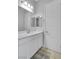 Well-lit bathroom featuring modern vanity and white countertops at 5812 Shangri La Night Ct, Las Vegas, NV 89149