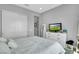 Comfortable bedroom featuring a large closet and stylish decor at 5812 Shangri La Night Ct, Las Vegas, NV 89149
