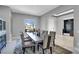 Bright dining room featuring modern decor and ample natural light at 5812 Shangri La Night Ct, Las Vegas, NV 89149