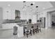Bright kitchen features a large island, pendant lighting, stainless steel appliances, and ample counter space at 5812 Shangri La Night Ct, Las Vegas, NV 89149