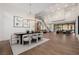 Open-concept living space with dining area and comfortable seating at 7682 Rafter Ct, Las Vegas, NV 89139