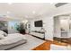 Open main bedroom with hardwood floors, a large window, and a serene atmosphere at 8455 Stange Ave, Las Vegas, NV 89129