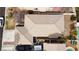 Aerial view of a single Gathering home showing the roof and surrounding area at 9844 Altadena St, Las Vegas, NV 89183