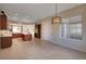 Expansive eat-in kitchen, plenty of natural light, with an island and stainless steel appliances at 2156 Twin Falls Dr, Henderson, NV 89044
