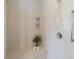 This shower features include a built-in bench and neutral tiling at 2156 Twin Falls Dr, Henderson, NV 89044