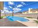 Sparkling blue swimming pool in a private backyard, providing a perfect retreat for leisure and recreation at 2834 Natalie Ave, Las Vegas, NV 89121