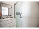Bright bathroom with modern finishes and walk-in shower at 3236 Cliff Sieler Ct, Las Vegas, NV 89117
