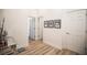 Hallway adjacent to bathroom with cosmetic vanity at 3236 Cliff Sieler Ct, Las Vegas, NV 89117