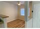 Dining area with wood floors and ceiling fan at 3318 N Decatur Blvd # 1056, Las Vegas, NV 89130